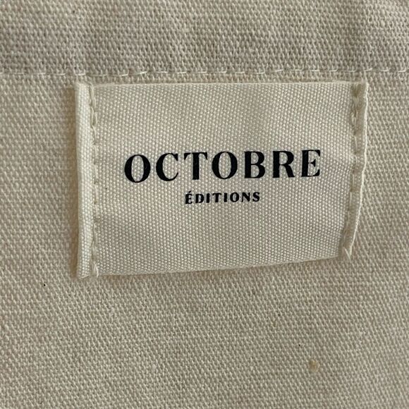 Sezane Octobre Edition
Cream Tote Bag with Green Print - Picture 2 of 9